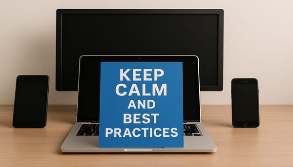 Keep calm and user interface best practices