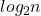 log _{ 2 }{ n }
